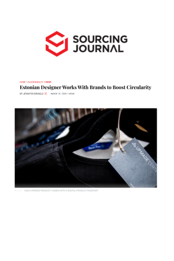 Sourcing Journal Estonian Designer Works with Brands to Boost Circularity Fashion PR placement