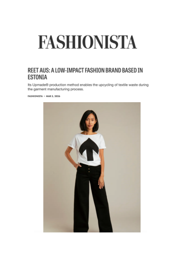 Fashionista Reet Aus: A Low-Impact Fashion Brand Based in Estonia Fashion PR Placement